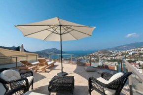 Triplex Villa in Kalkan with Pool & Partial Sea View